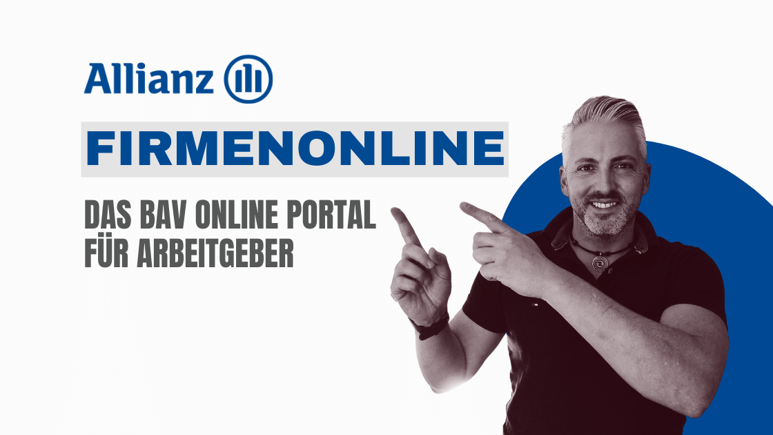 Firmenonline das bAV online Portal der Allianz